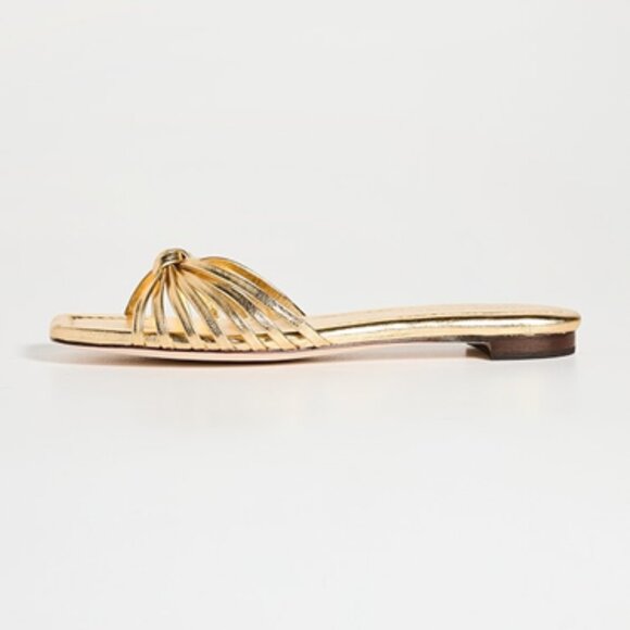 Loeffler Randall Izzie Leather Knot Flat Sandals Size 6 - Picture 2 of 6